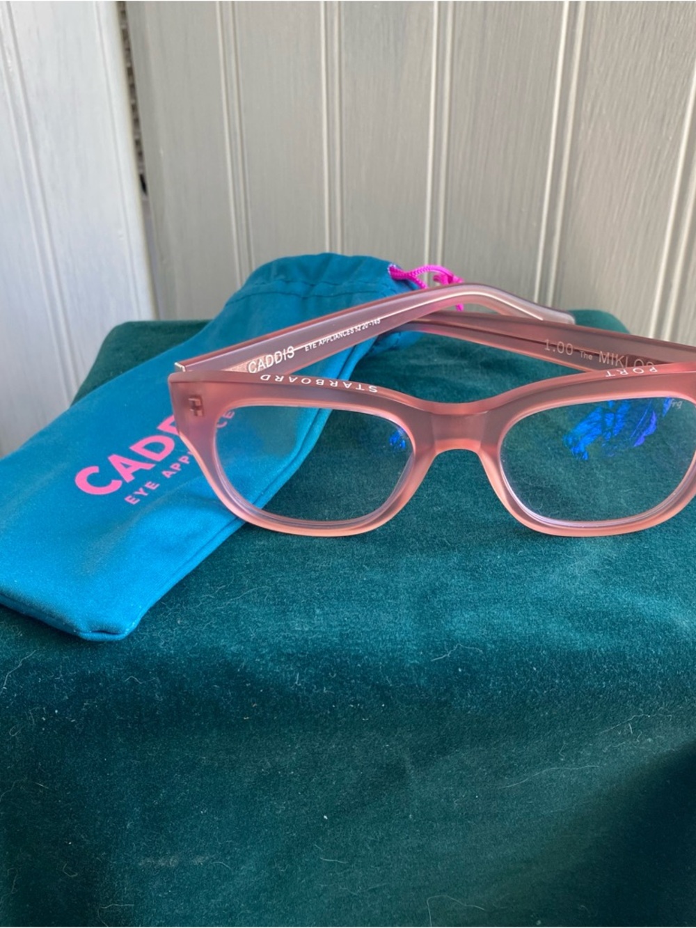 Caddis Miklos Pink Clear Frame Glasses — Women's Blue Light Readers 1.0
